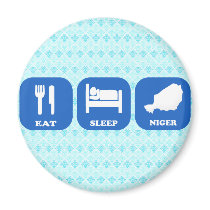 Eat Sleep Niger Magnet