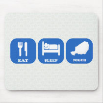 Eat Sleep Niger Mouse Pad