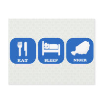 Eat Sleep Niger Postcard