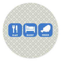 Eat Sleep Niger Sticker