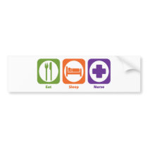 Eat Sleep Nurse bumper stickers