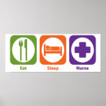 Eat Sleep Nurse Poster