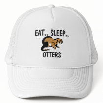 Eat Sleep OTTERS hats by AnimalShirts Eat Sleep OTTERS hats