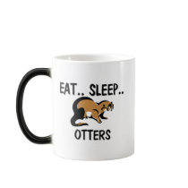Eat Sleep OTTERS mugs