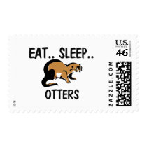 Eat Sleep OTTERS postage by AnimalShirts Eat Sleep OTTERS postage
