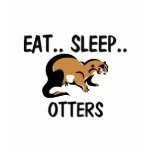 Eat Sleep OTTERS t-shirts