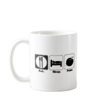 eat sleep paint coffee mug