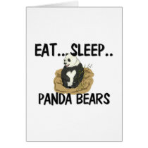 Eat Sleep PANDA BEARS cards