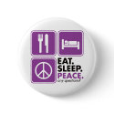 Eat Sleep Peace - Purple buttons by visualnewbie Eat Sleep Peace - Purple buttons
