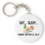 Eat Sleep PEANUT BUTTER &amp; JELLY Key Chain