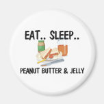 Eat Sleep PEANUT BUTTER & JELLY Refrigerator Magnet