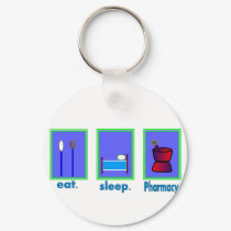 Eat Sleep Pharmacy  Pharmacist Gifts keychains