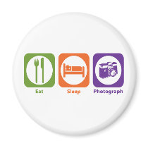 Eat Sleep Photograph Fridge Magnets