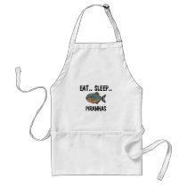 Eat Sleep PIRANHAS aprons by AnimalShirts Eat Sleep PIRANHAS aprons