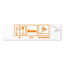 Eat Sleep Platform Diving bumper stickers by eatsleep Eat Sleep Platform Diving bumper stickers