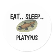 Eat Sleep PLATYPUS stickers