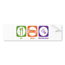 Eat Sleep Play Badminton Bumper Stickers