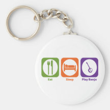 Eat Sleep Play Banjo Keychain