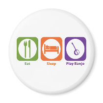 Eat Sleep Play Banjo Magnet