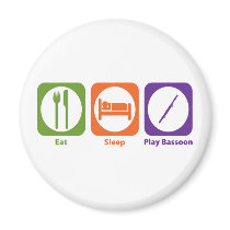 Eat Sleep Play Bassoon Magnets