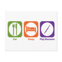 Eat Sleep Play Bassoon Post Cards
