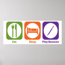 Eat Sleep Play Bassoon Print