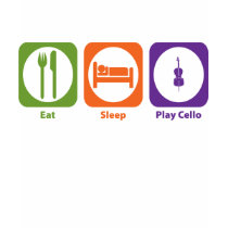 Eat Sleep Play Cello Tee Shirts
