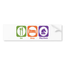 Eat Sleep Play Chess Bumper Sticker