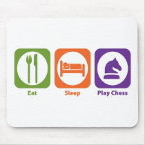 Eat Sleep Play Chess Mouse Pads