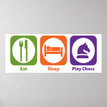 Eat Sleep Play Chess Poster