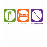 Eat Sleep Play Clarinet t-shirts