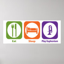 Eat Sleep Play Euphonium Poster
