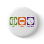Eat Sleep Play Flute Pin