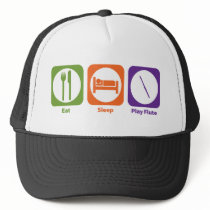Eat Sleep Play Flute Hats
