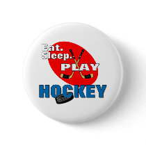 Eat Sleep Play Hockey buttons by fashionfiles Eat Sleep Play Hockey buttons