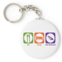 Eat Sleep Play Keyboard Key Chains