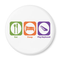 Eat Sleep Play Keyboard Magnets