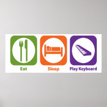 Eat Sleep Play Keyboard Print