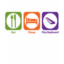 Eat Sleep Play Keyboard t-shirts
