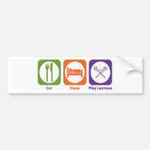 Eat Sleep Play Lacrosse Bumper Stickers