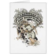 Eat, Sleep, Play Lacrosse Greeting Cards