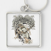 Eat, Sleep, Play Lacrosse Key Chains