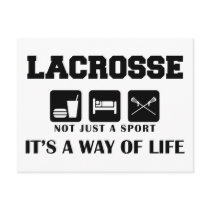 Eat Sleep Play Lacrosse Post Card