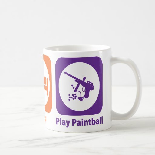 Eat Sleep Play Paintball Mugs
