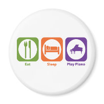 Eat Sleep Play Piano Magnets