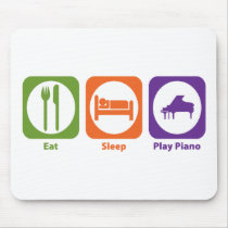 Eat Sleep Play Piano Mouse Pad