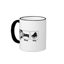 eat sleep play piano mugs