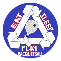 Eat Sleep Play Racquet Ball stickers