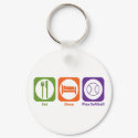 Eat Sleep Play Softball keychains