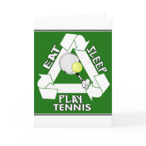 Eat Sleep PLAY TENNIS! cards by sportsstuff Eat Sleep PLAY TENNIS! cards